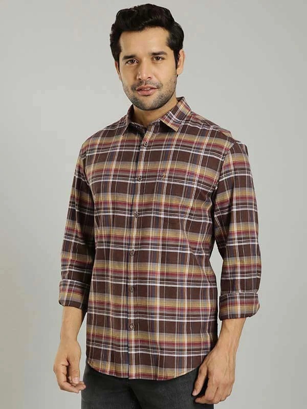 Indian Terrain Men Checkered Multicolor Shirt